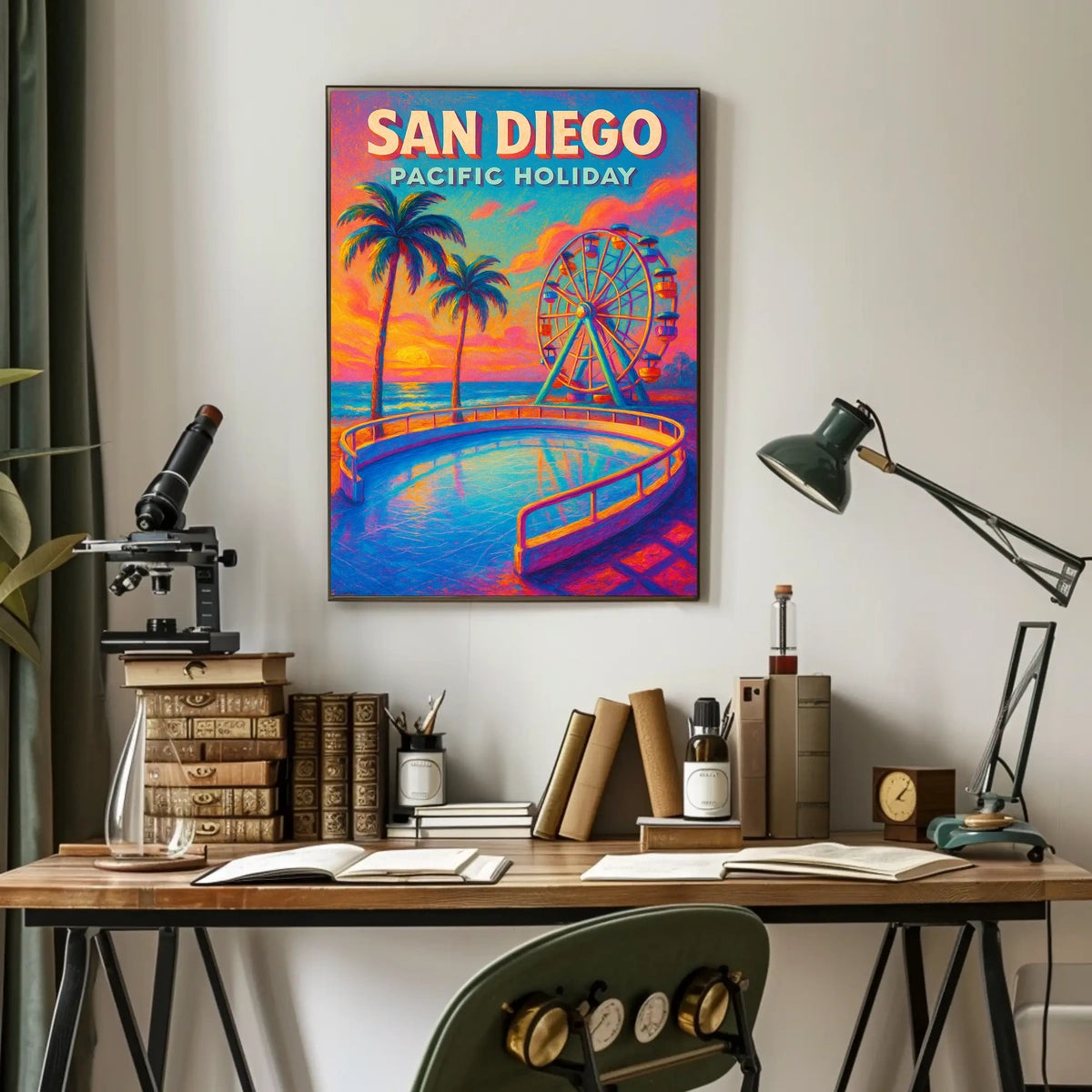 San Diego Pacific Holiday Poster