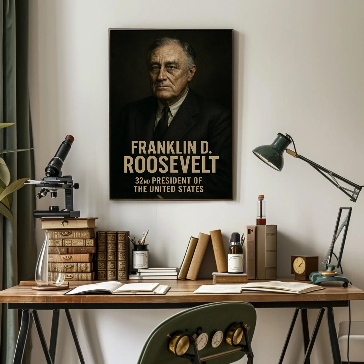 Franklin D. Roosevelt 32nd President Poster