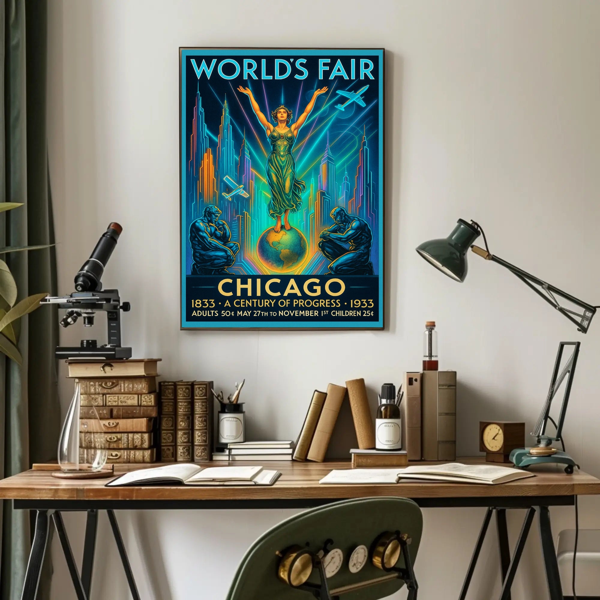 Chicago World's Fair A Century of Progress Poster PosterGoat