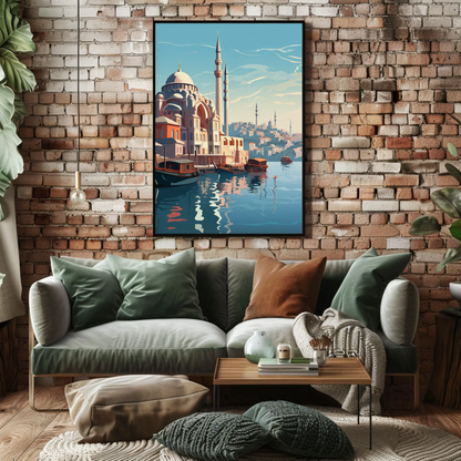 Istanbul Vintage Travel Poster