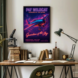 F4F Wildcat Legend of the Skies Poster