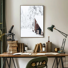 Winter Wilderness Retreat Poster