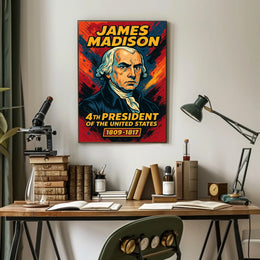 James Madison 4th President Poster Wall Art Heritage