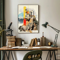 Cliffside Architecture Poster