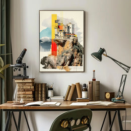 Cliffside Architecture Poster