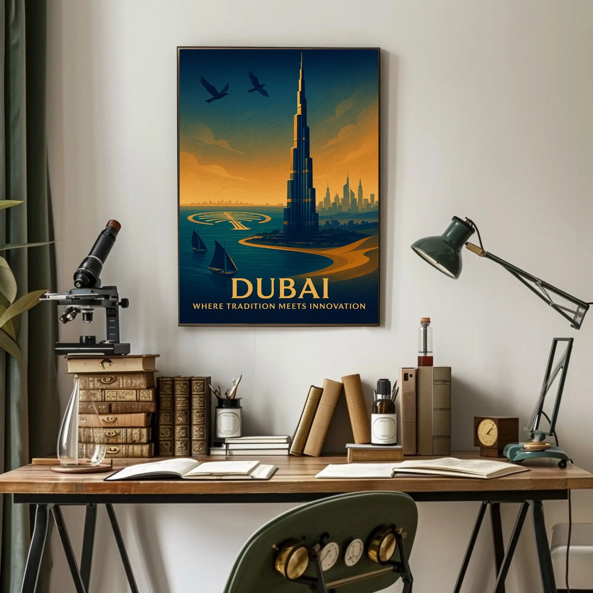 Dubai Where Tradition Meets Innovation Poster
