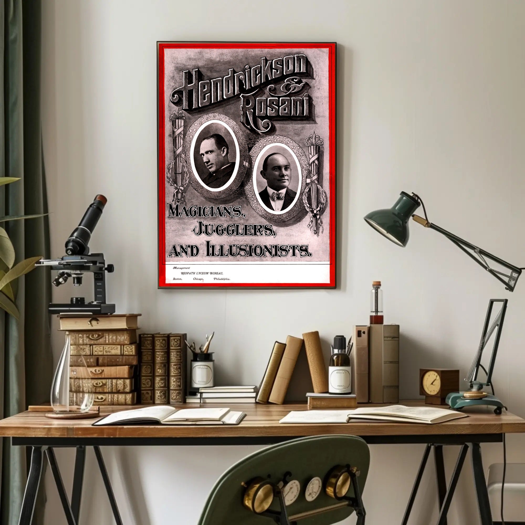 Vintage Magic Show Poster with Charm - Cultural or Heritage Poster