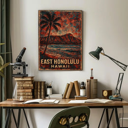 East Honolulu Hawaii Poster