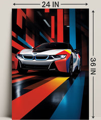 Dynamic Speed A Futuristic Drive Poster