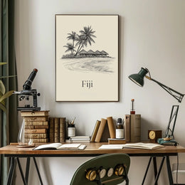Tropical Escape Fiji Poster