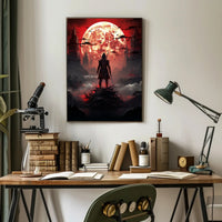 Warrior Under The Blood Moon Poster