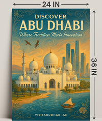 Abu Dhabi Tradition Meets Innovation Travel Poster