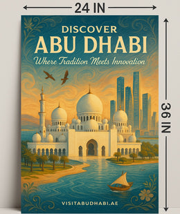 Abu Dhabi Tradition Meets Innovation Travel Poster