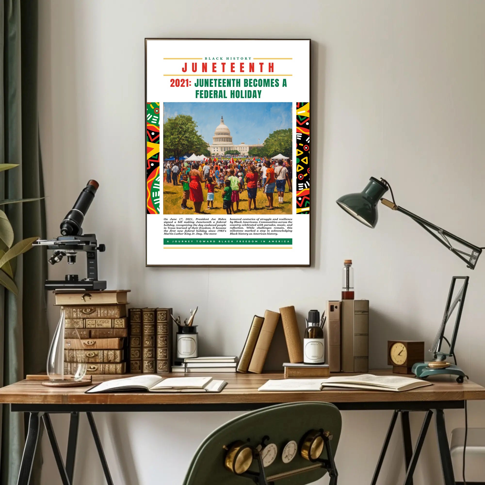 Juneteenth Celebration at U.S. Capitol Cultural or Heritage Poster