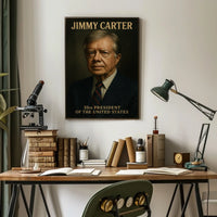 Jimmy Carter 39th President Poster Vintage Wall Art Gift