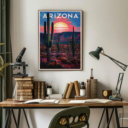 Arizona Desert Sunset Poster