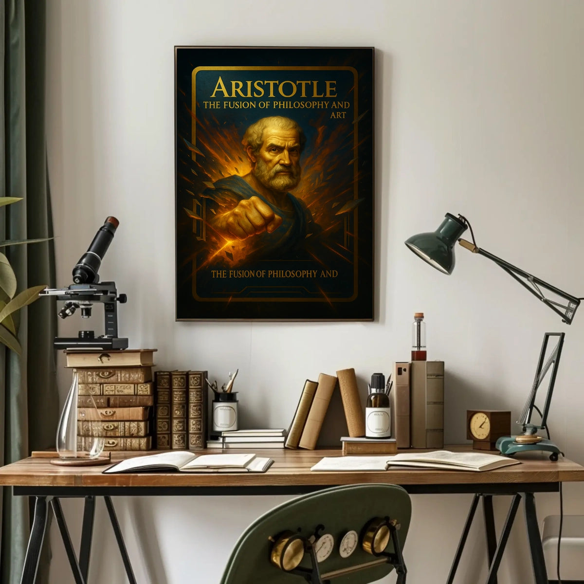 Aristotle The Fusion Of Philosophy And Poster