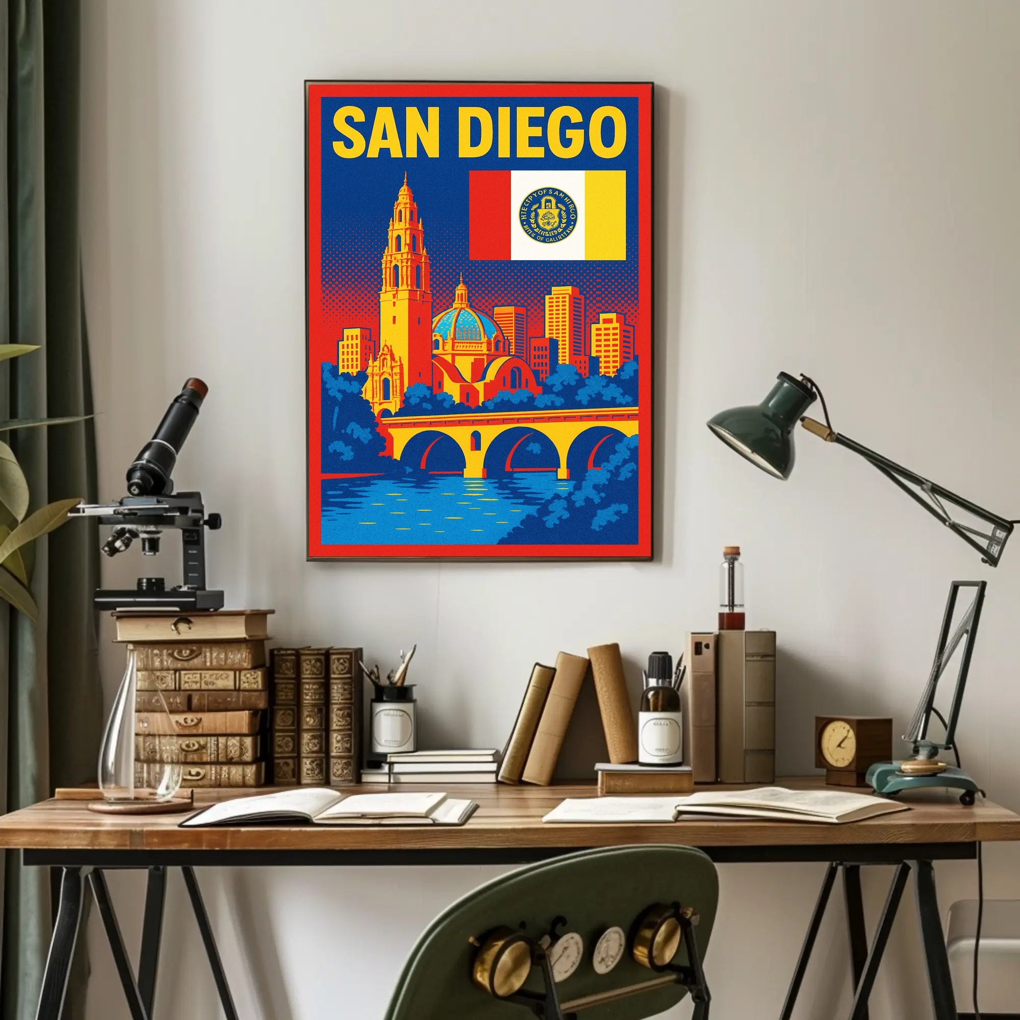 San Diego A Vibrant Cityscape Poster PosterGoat
