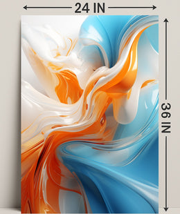 Abstract Fluid Dynamics Abstract Poster PosterGoat