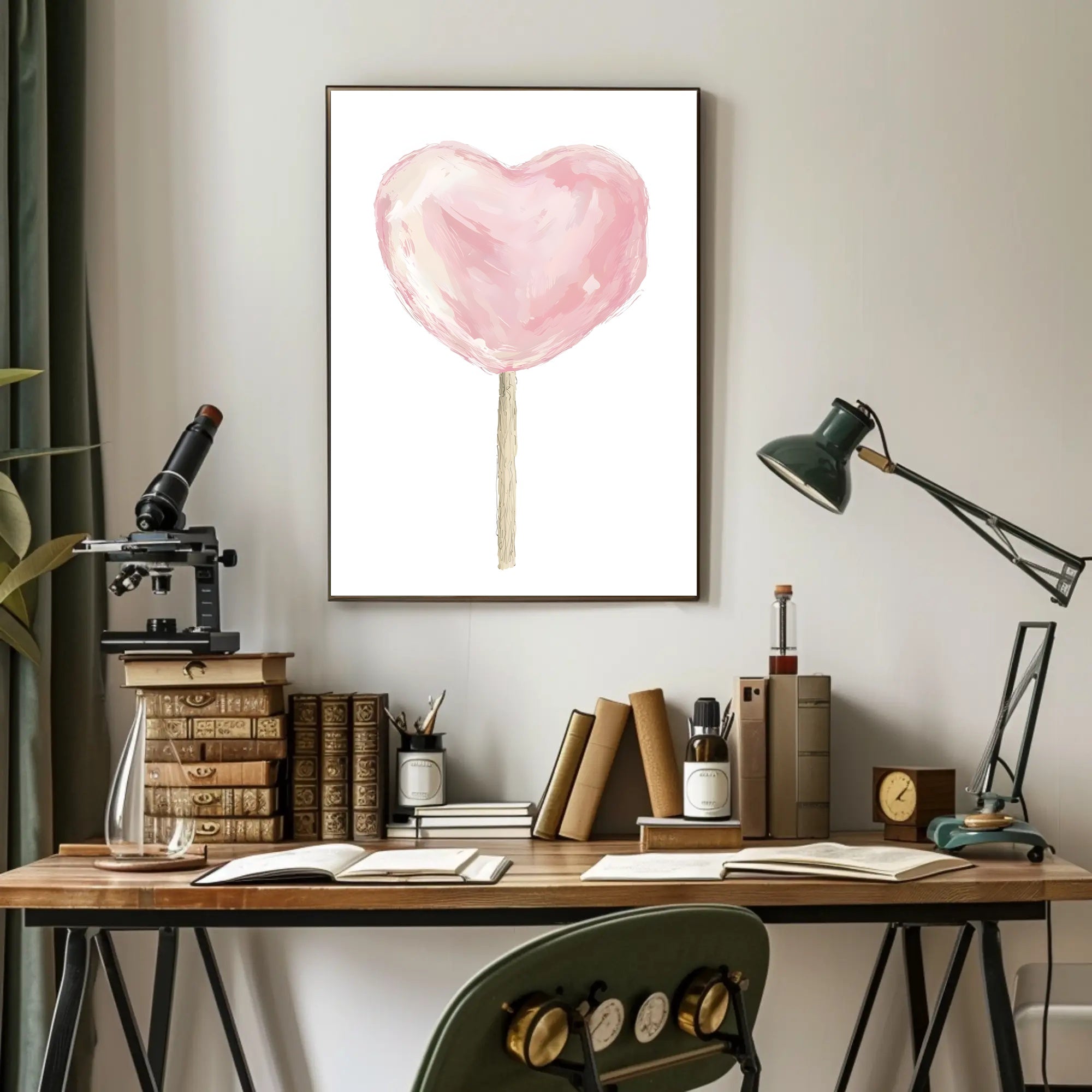 Heart Shaped Delight Poster Romantic Wall Art Print