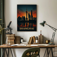 Shanghai Skyline Poster