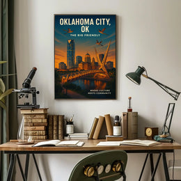 Oklahoma City The Big Friendly Poster