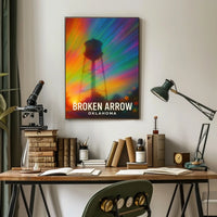 Broken Arrow Oklahoma Minimalist Travel Poster