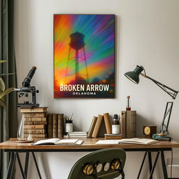 Broken Arrow Oklahoma Minimalist Travel Poster