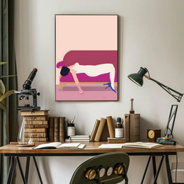 Reclined Elegance Scenic Wall Art Print for Decor