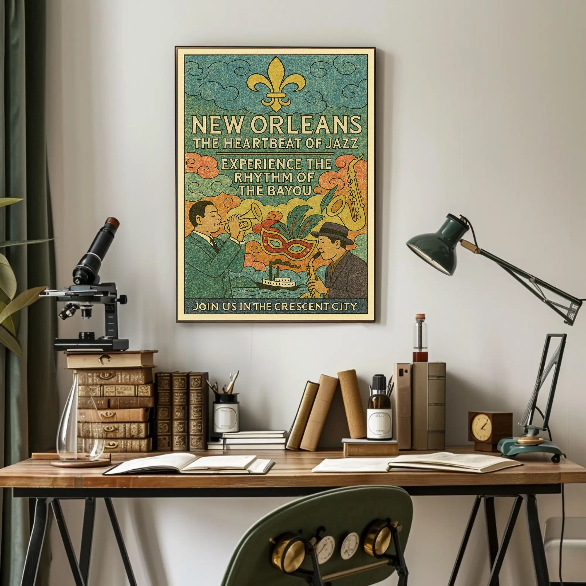 New Orleans The Heartbeat of Jazz Poster