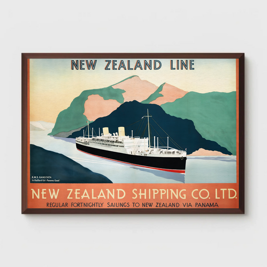 New Zealand Shipping Line Poster