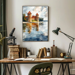 Lithuania Trakai Island Castle View Poster