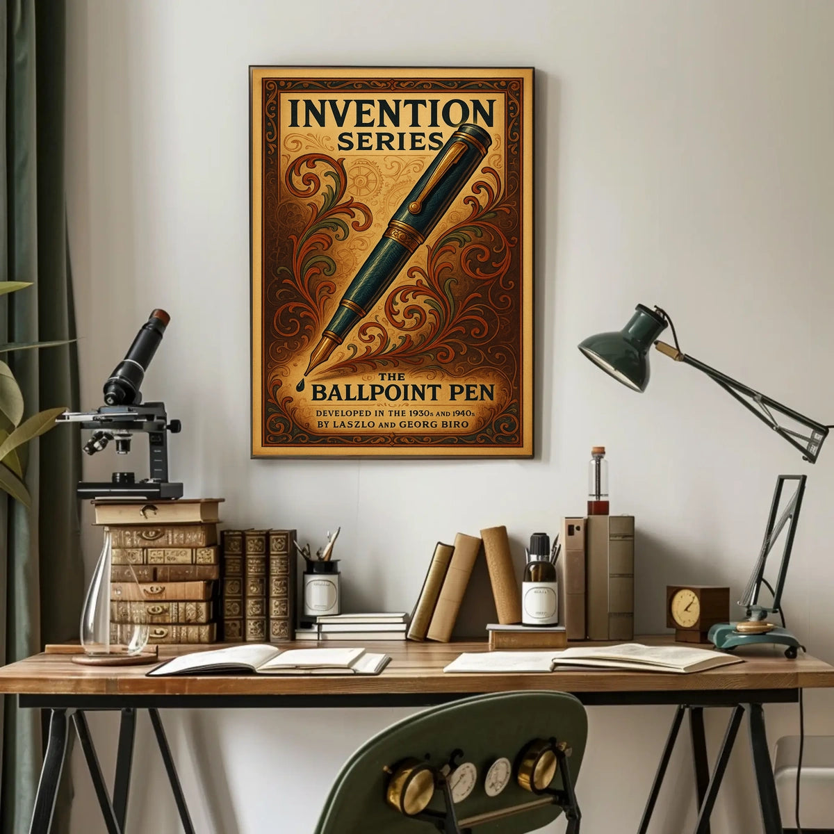 The Ballpoint Pen Invention Series Poster