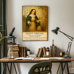 Saint Abigail Patron of Beekeepers Poster PosterGoat