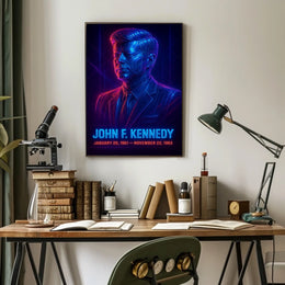 Iconic Kennedy Legacy Pop Art Poster