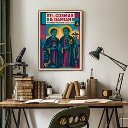 Saints Cosmas And Damian Patrons Of Poster