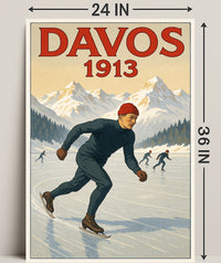 Davos 1913 Winter Sports Poster PosterGoat