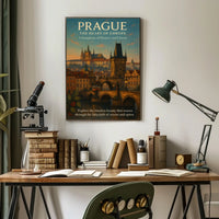 Prague The Heart of Europe Poster