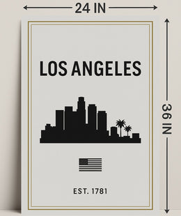 Los Angeles Skyline Poster PosterGoat