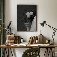 Classical Elegance with Decorative Column Artistic Poster PosterGoat