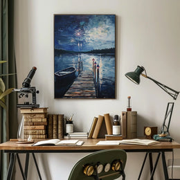 peaceful lakeside Poster