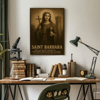 Saint Barbara Patroness Of Poster