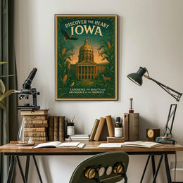 Discover The Heart Of Iowa Poster