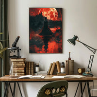 Gothic Moonlit Fantasy Art Print - Fantasy or Mythology Poster PosterGoat