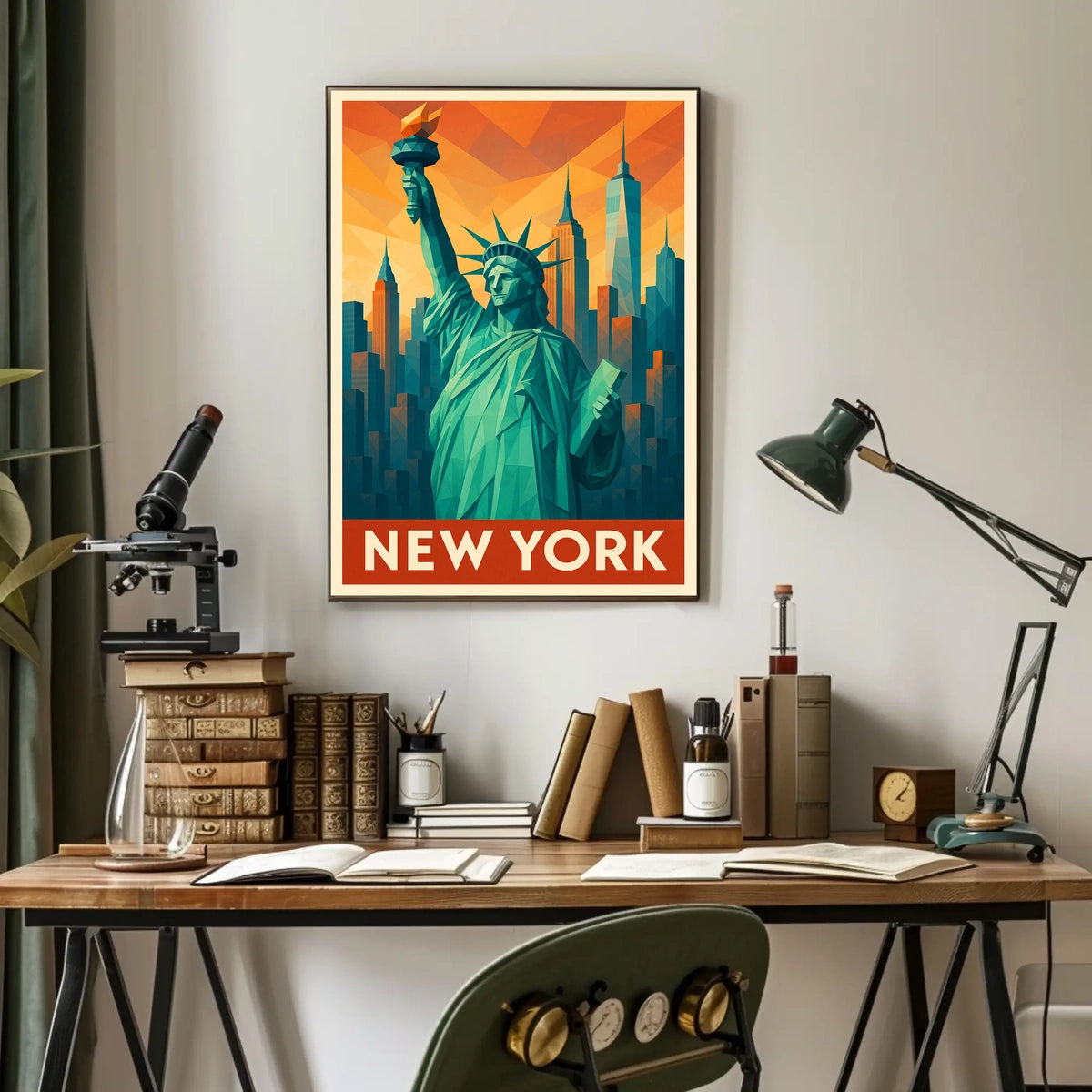 New York Iconic Skyline Poster
