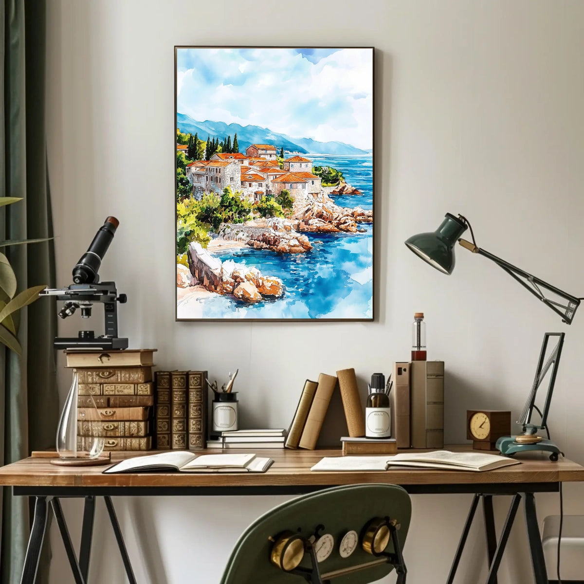 Montenegro Sveti Stefan Island View Poster