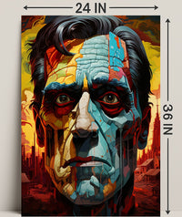 Abstract Portrait Of A Leader Abstract Poster PosterGoat