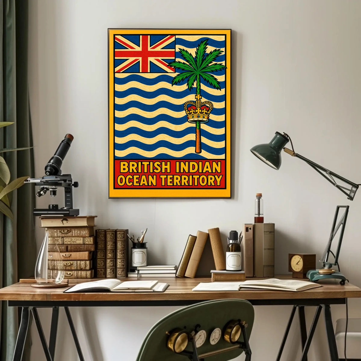 British Indian Ocean Territory Flag Poster
