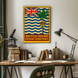 British Indian Ocean Territory Flag Poster