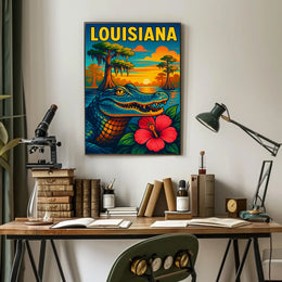Louisiana Wildlife Poster